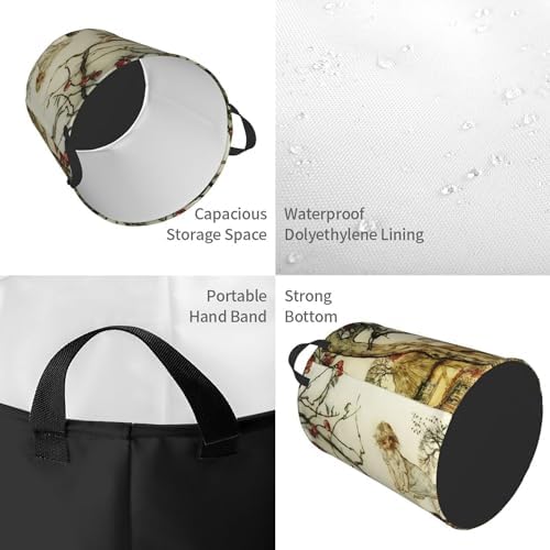 Collapsible Laundry Basket Victorian Design Durable Storage Solution