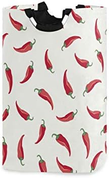 MOYYO Red Chili Collapse Laundry Basket - Eco-Friendly Folding Organizer for Home