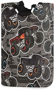 Susiyo Monster Truck Car Laundry Basket Collapsible Hamper