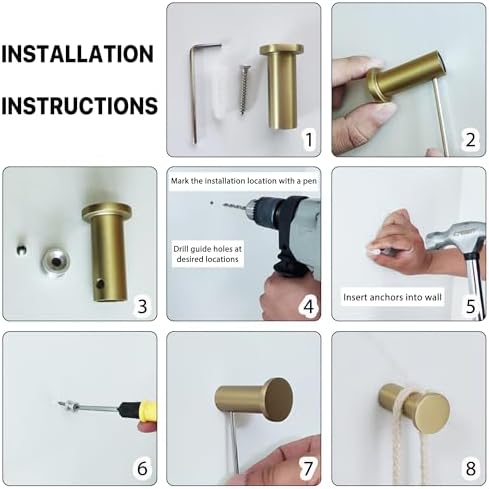 Durable Gold Coated Towel Hook for Bathroom Organization