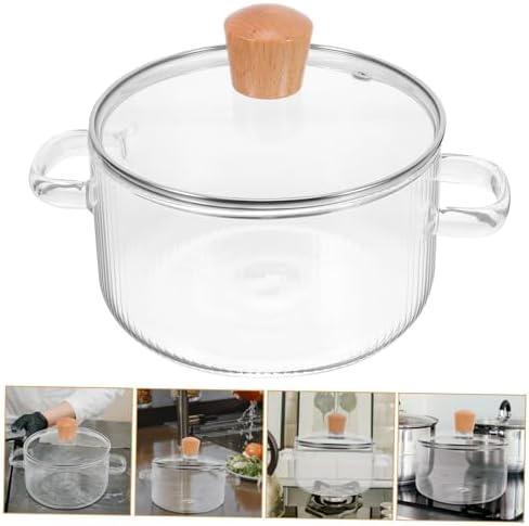 Glass Cooking Pot with Lid