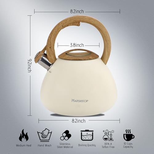 Mar_ticks_top 26 Quart Whistling Tea Kettle