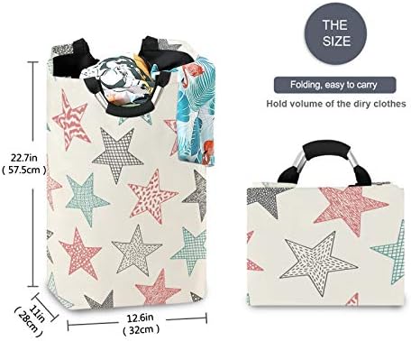Susiyo Vintage Stars Foldable Laundry Basket