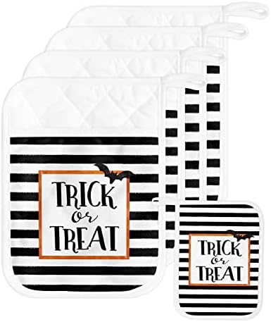 Halloween Bats Heat-Resistant Pot Holders Set of 5