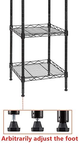 Strong HelperGIOTORENT 5-Tier Metal Shelf Black