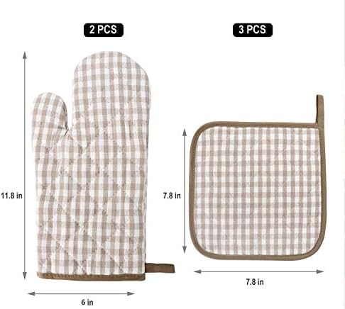 Oven Mitts Pot Holders Set