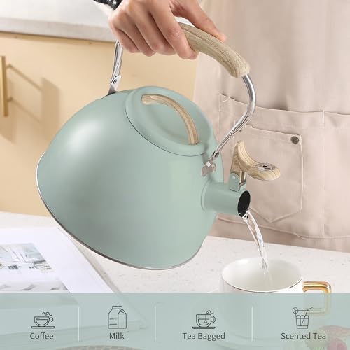 WHISLING Tea Kettle with Silicone Handle 32 QT