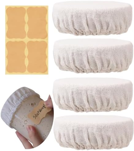 Perenllareta 4-inch Sourdough Jar Covers