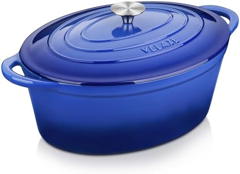 Velaze 75 QT Enameled Dutch Oven with Lid and Handles