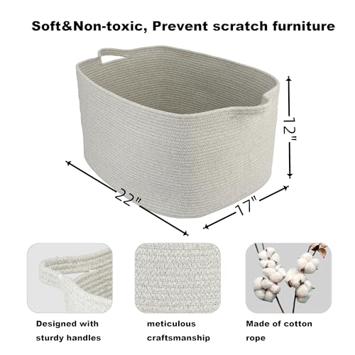 Large Woven Rope Storage Basket