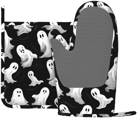 Halloween Goth Silicone Oven Mitts Set of 2