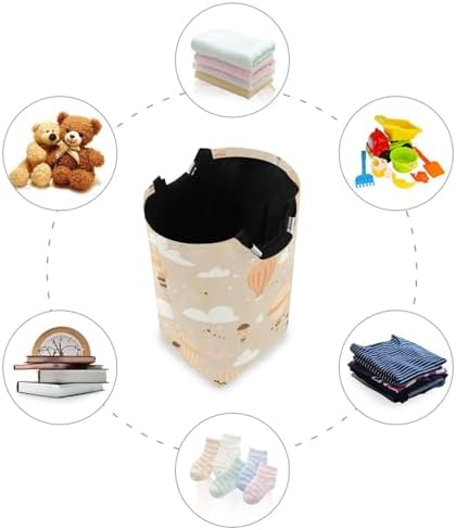 Kigai Collapsible Laundry Basket with Handles - Durable Waterproof