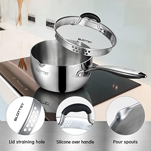 Tri-Ply Steel Saucepan with Steamer