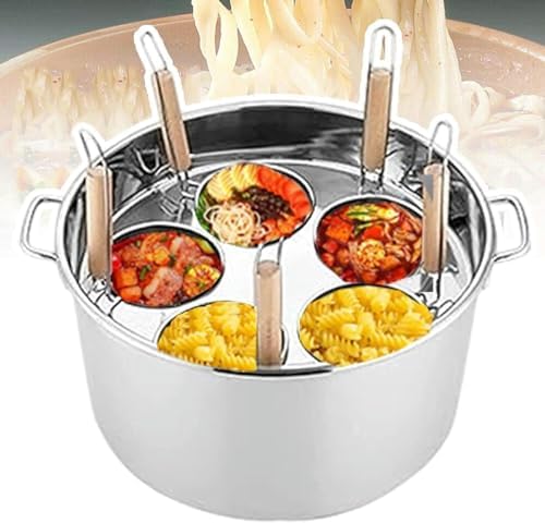 Wzglod Commercial Hot Pot Pasta Cookware 5 Holes