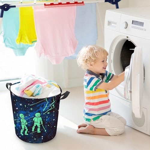 Glow-in-the-Dark Collapsible Laundry Hamper