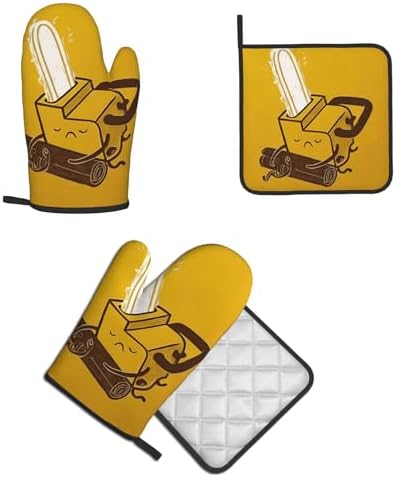 Cute and Adorable Chainsaw Crying Potholders and Oven Mitts