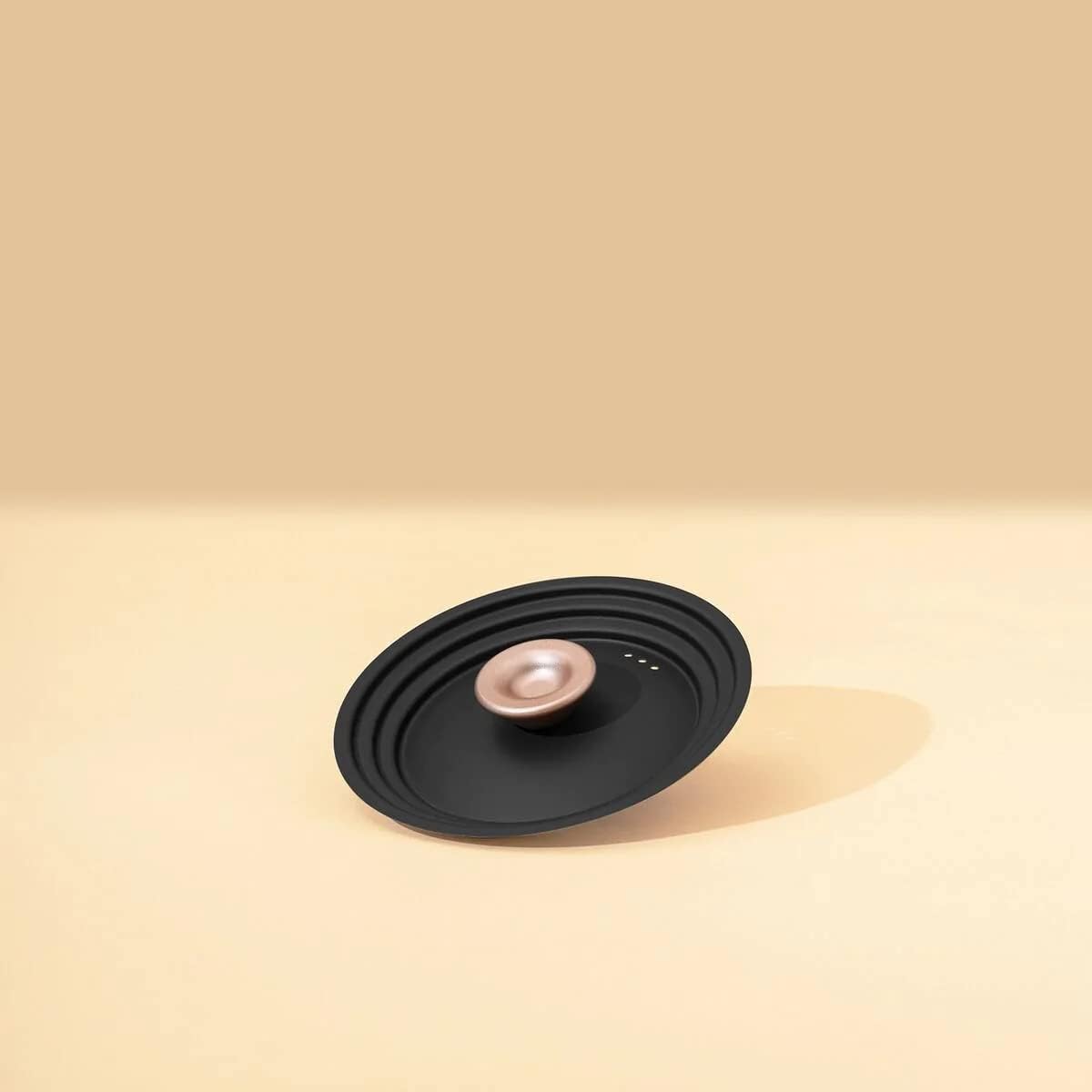 Sturdy Stackable Pots Pans Lid Matte Black