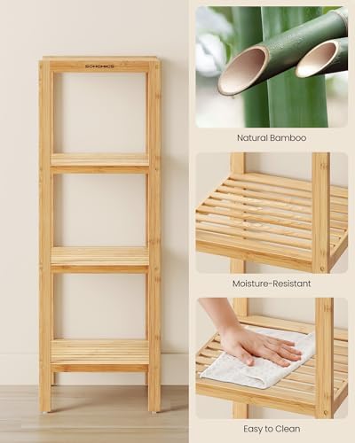 Bamboo Multi-Functional Storage Rack for Home Use