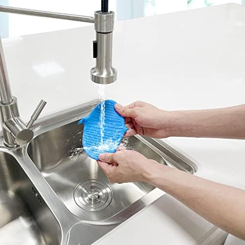 Thicken silicone oven mitts heat resistant oven gloves for cooking