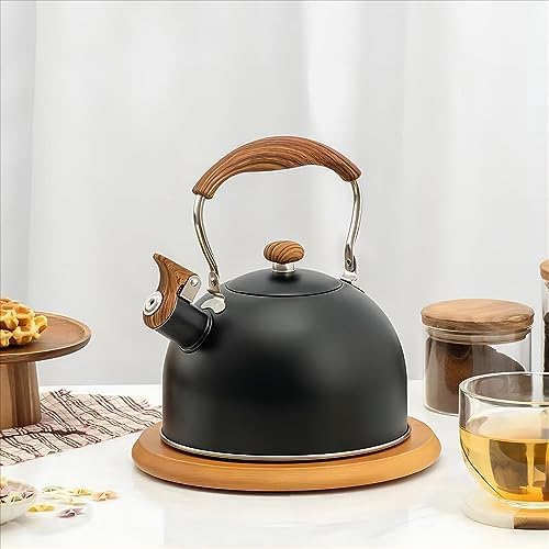 Beruyu 25 Quart Whistling Tea Kettle