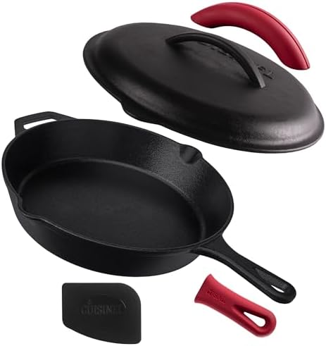 Perfect 12-inch Cast Iron Skillet for Grill Fry and More