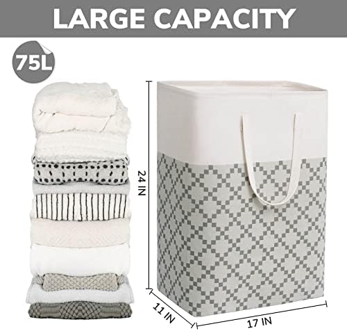 Stay Stylish Space-Saving 2-Pack Laundry Basket