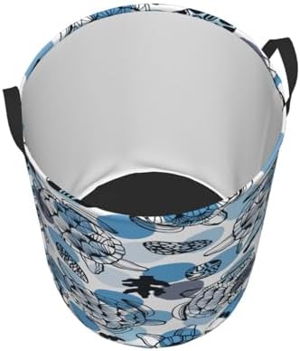 Seawurtles Circular Hamper Clothes Storage Bucket - Durable Compact Storage Solution