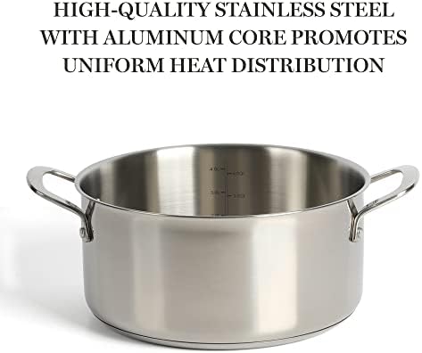 Martha Stewart 5-Quart 188 Stainless Steel Dutch Oven