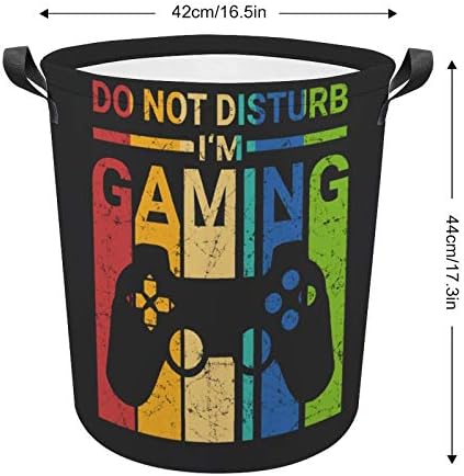 Retro Gamer Funny Laundry Basket