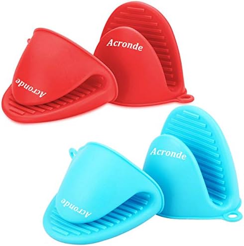 2-Pair Silicone Oven Gloves Set - Heat Resistant