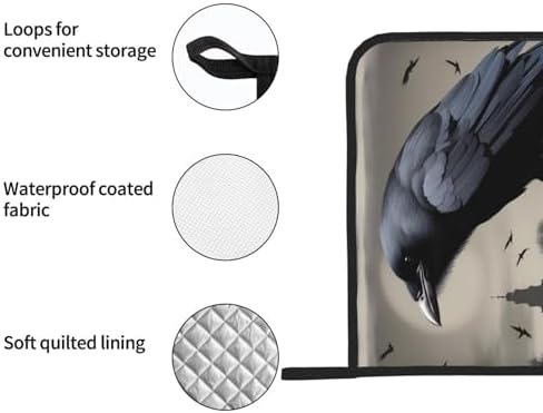 lsiulus Night Crow Potholders 2-Pack