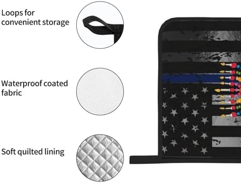 Happy Hanukkah Premium Heat-Resistant Oven Mitts Set