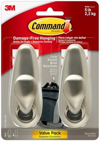 Command 5 LB Large Metal Hooks