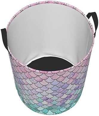 Mermaid Fish Scales Waterproof Laundry Hamper