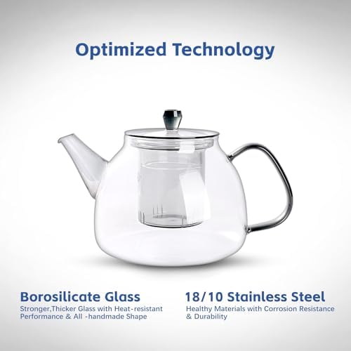 GlazzKraft Glass Teapot