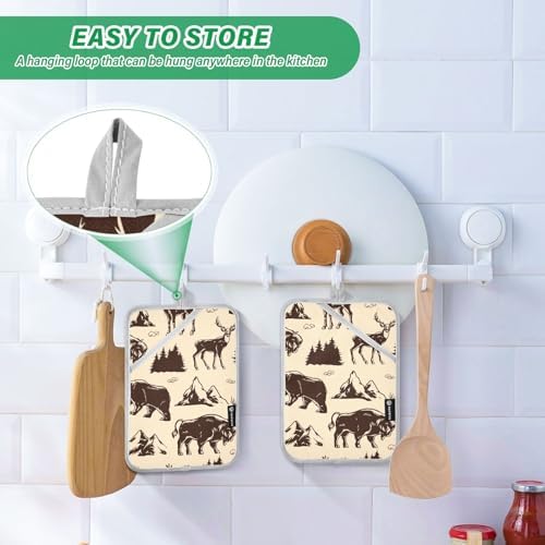 Warm Potholders Set for Kitchen Use