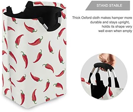 MOYYO Red Chili Collapse Laundry Basket - Eco-Friendly Folding Organizer for Home