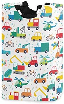MOYYO Cute Transport Pattern Cars Laundry Basket