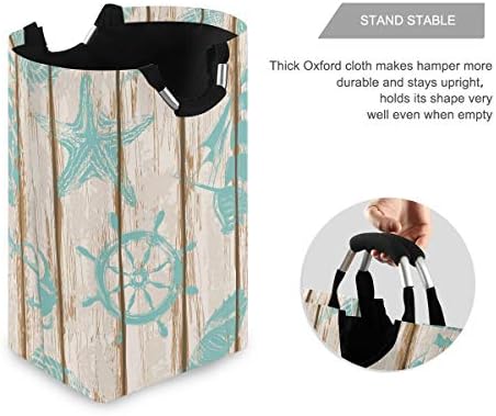 Collapsible Laundry Hamper with Durable Handles