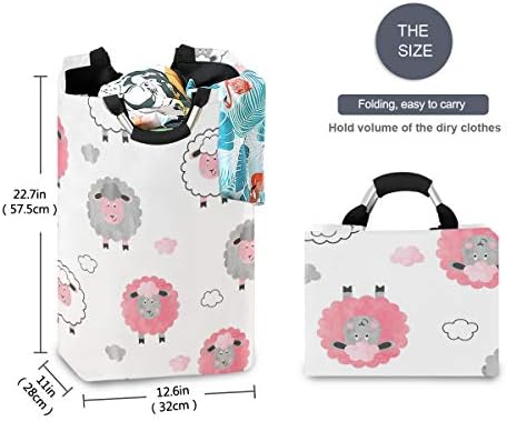 MOYYO Foldable Laundry Basket with Durable Handles