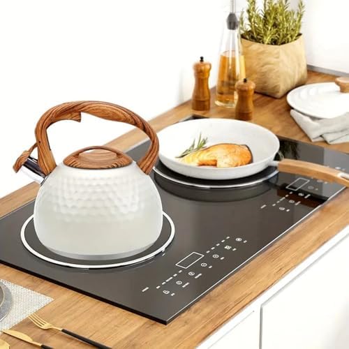 Shoxil Tea Kettle 27 Quart Wood Handle Stainless Steel