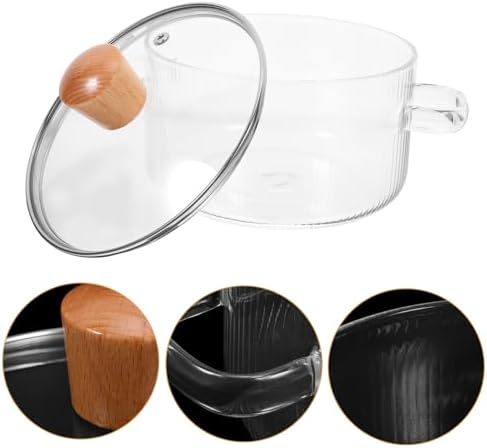 Glass Cooking Pot with Lid