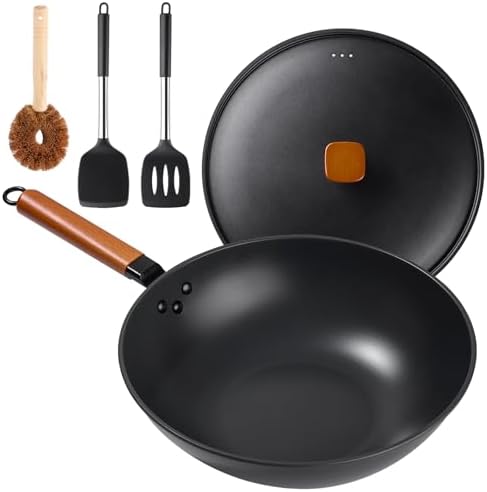 Premium 13 Wok with Lid for Efficient Cooking