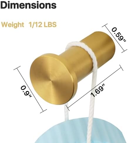 Durable Gold Coated Towel Hook for Bathroom Organization