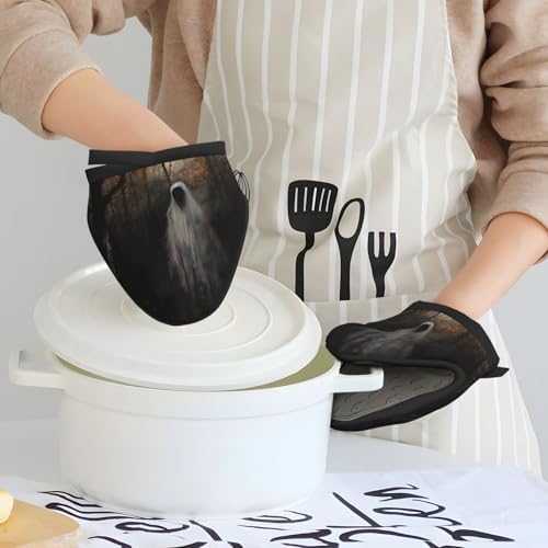 Halloween Mini Silicone Oven Mitts Heat-Resistant