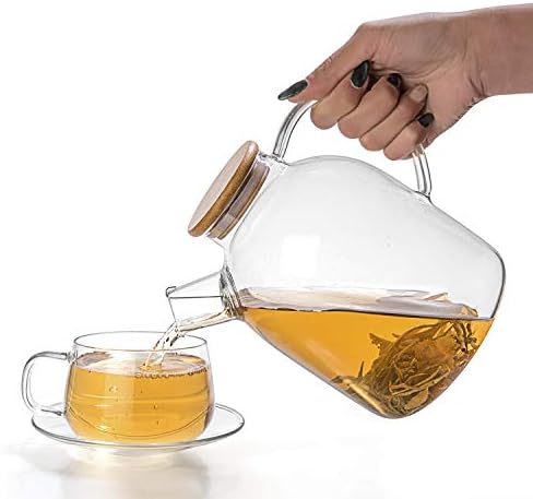 Tealyra - Stove-Top Safe 60oz - Borosilicate Glass Pitcher