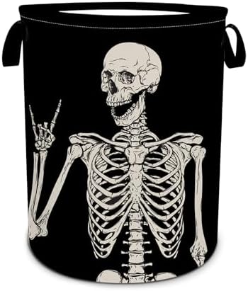 Funny Skull Laundry Hamper