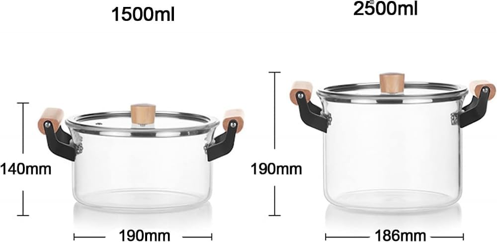 High-Borosilicate Glass Cooking Pot