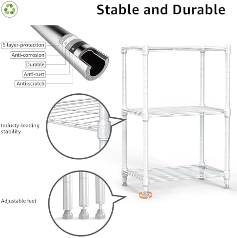 Versatile 450 lbs Steel Wire Storage for Home Kitchen