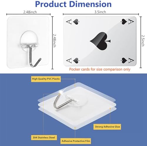 JINSHUNFA Adhesive Hooks